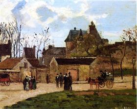 The Court House, Pontoise (ca. 1873) – Camille Pissarro